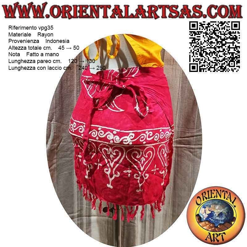 Minirock Pareo-Vertuschung mit Fisch (Fransen), Typ 3