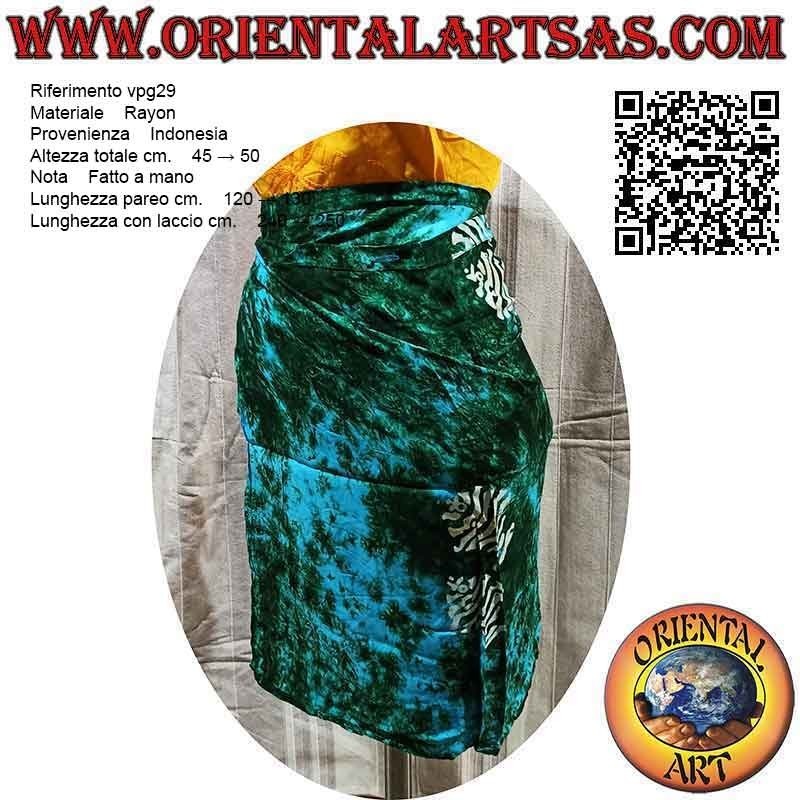 Pareo Minirock-Cover-Up mit Fisch (einfach), Typ 2