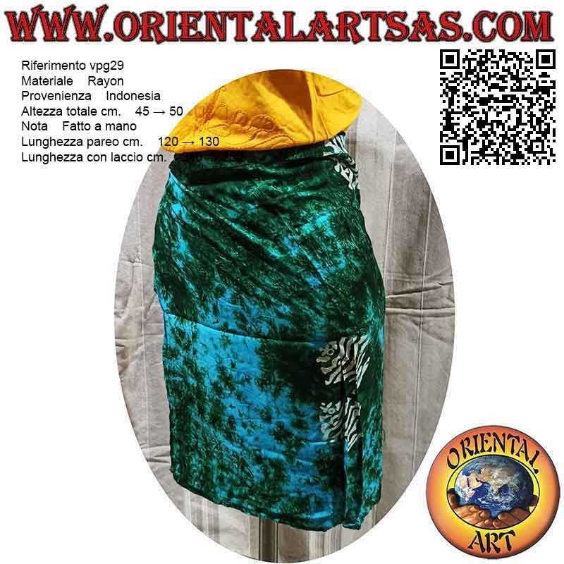 Pareo Minirock-Cover-Up mit Fisch (einfach), Typ 2