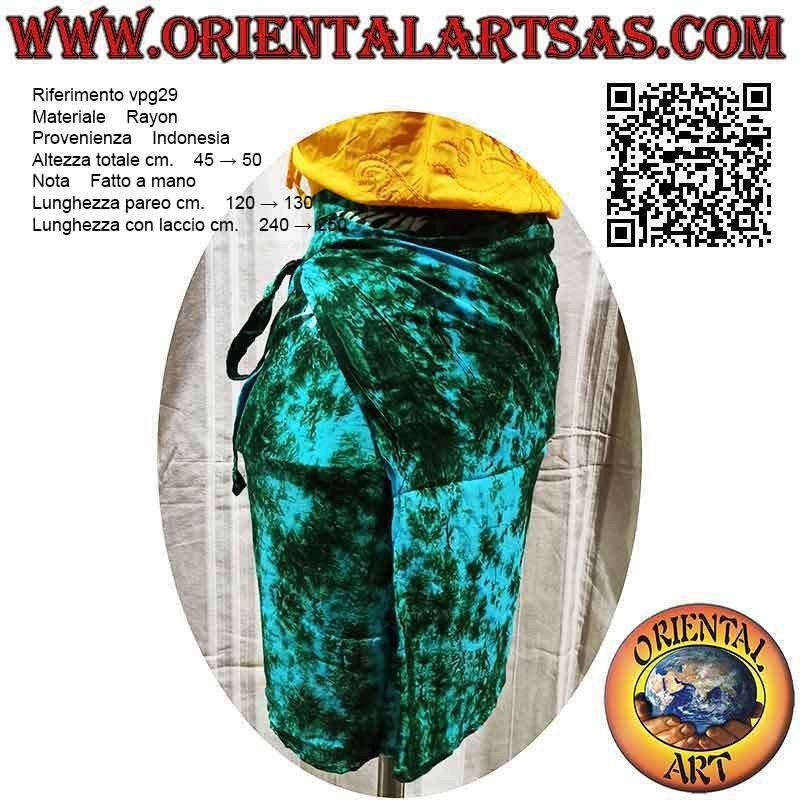 Miniskirt pareo cover-up with fish (simple), type 2