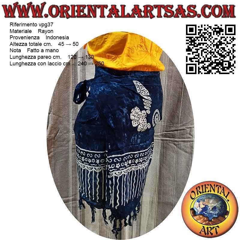 Mini jupe paréo paréo avec trio de coquillages (franges)