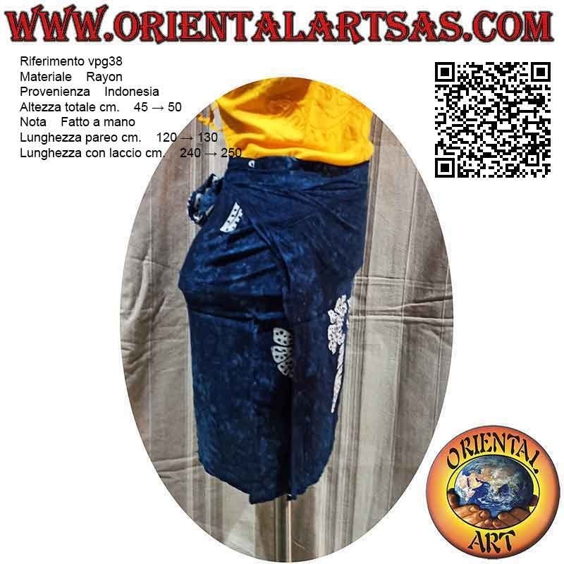 Minigonna pareo copricostume con tris di conchiglie (semplice)