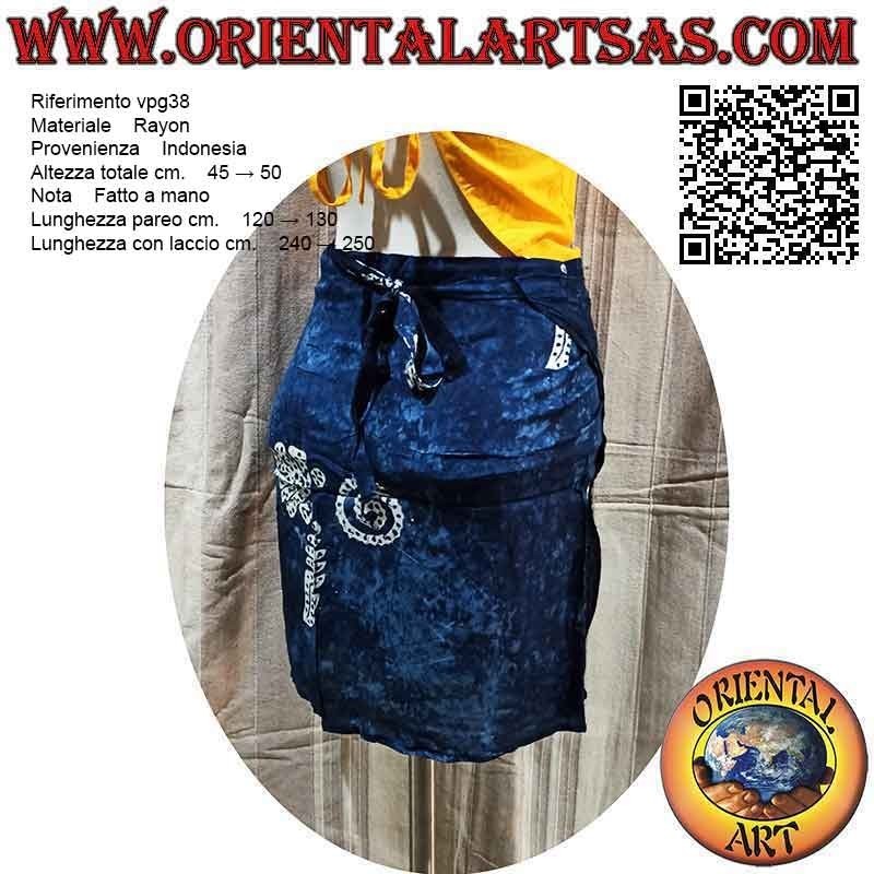 Minigonna pareo copricostume con tris di conchiglie (semplice)