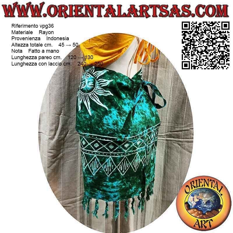 Minirock Pareo Cover-Up mit Sonne (Fransen)