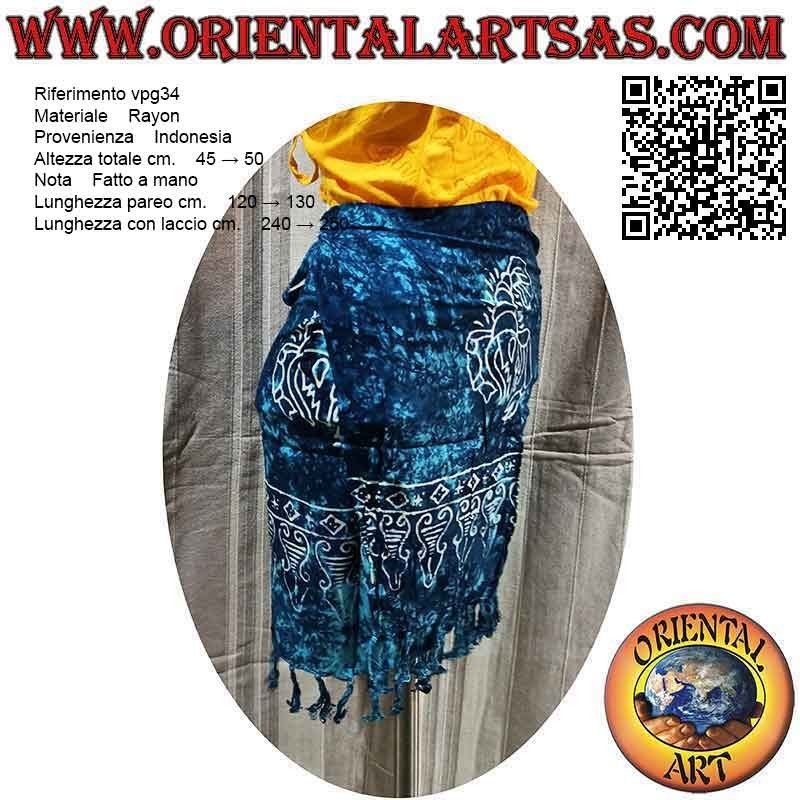 Minirock Pareo Cover-Up mit Skorpion (Fransen)