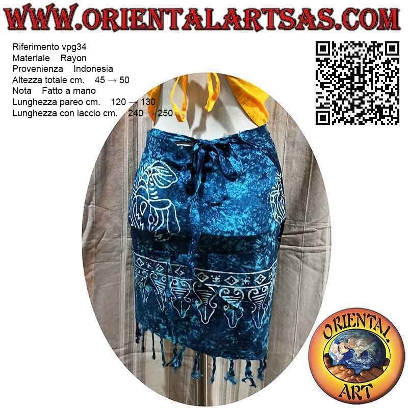 Minirock Pareo Cover-Up mit Skorpion (Fransen)