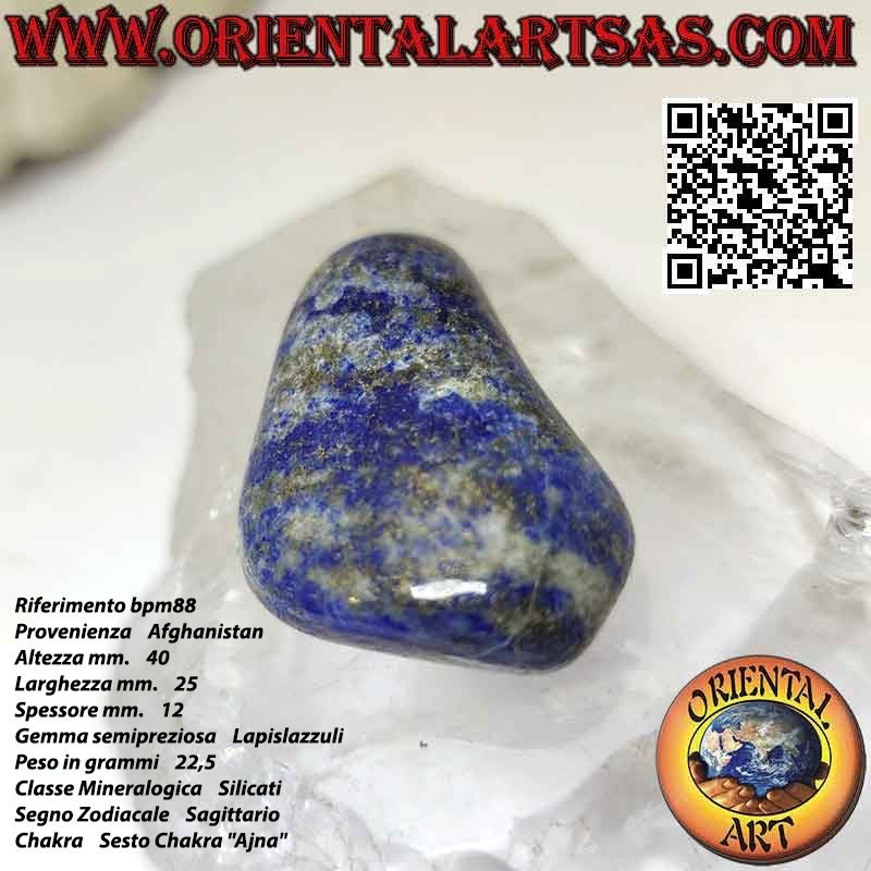 Lapis lazuli bombé plat triangulaire (22,5 g)