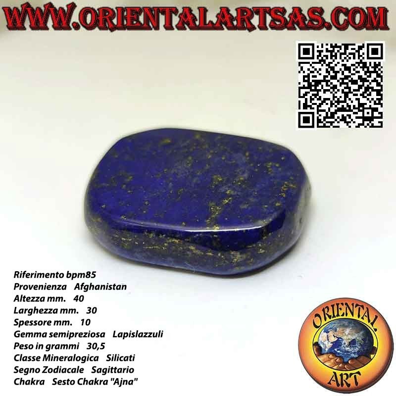 Großer flacher getrommelter Lapislazuli (30,5 g)