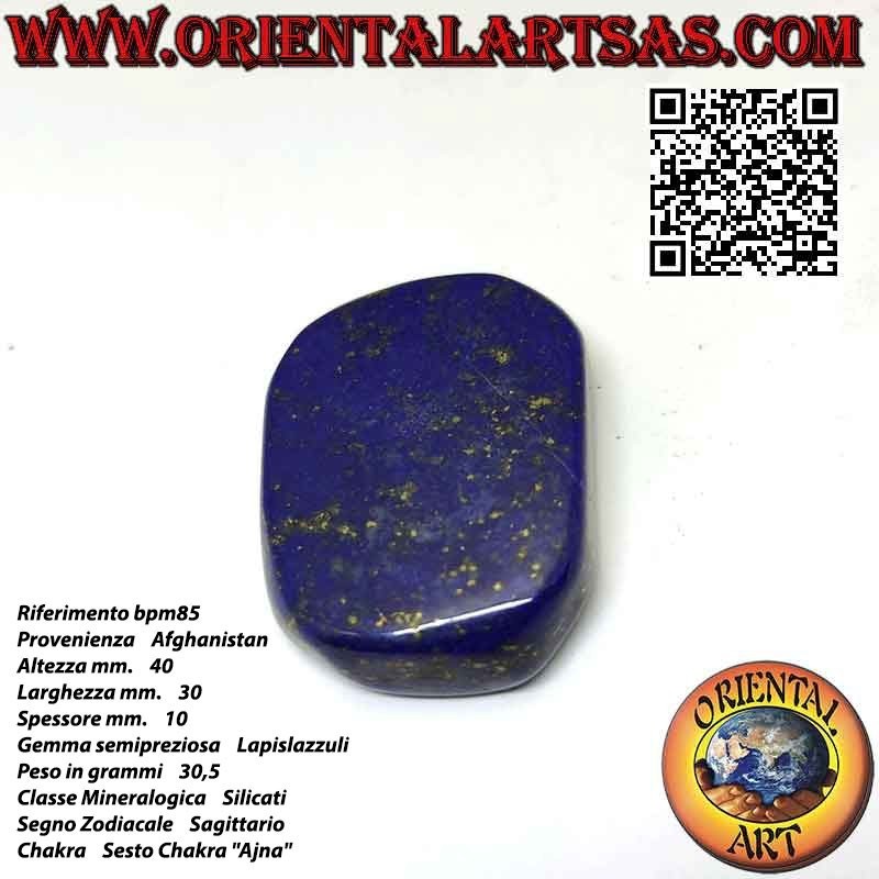 Lapislazzulo burattato grande piatto (30.5 g)