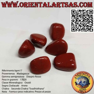 Jaspe rouge dégringolé