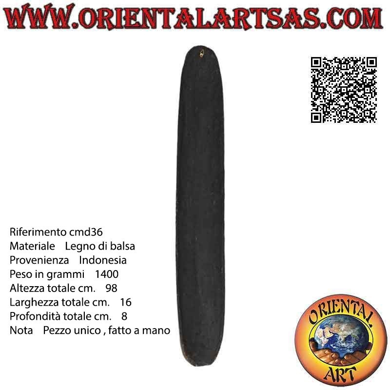 Masque démon de protection naturelle en bois de balsa, 98 x 16 cm