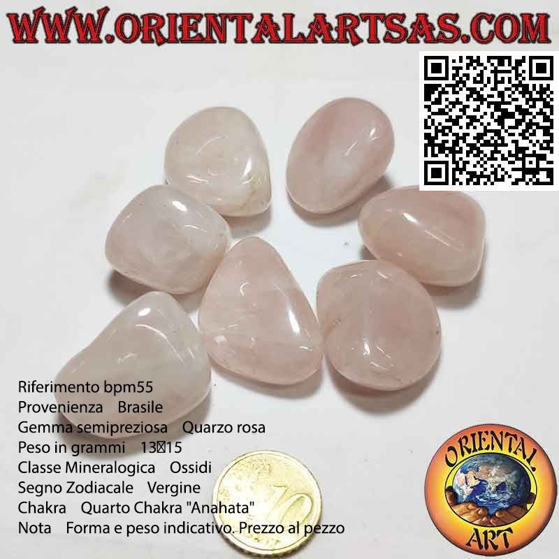 Tumbled rose quartz (medium)