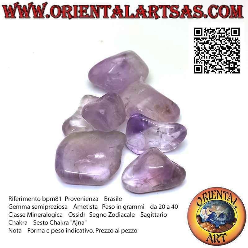 Large tumbled amethyst (Brazil)