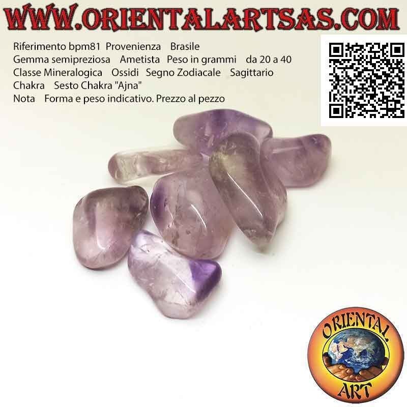 Large tumbled amethyst (Brazil)