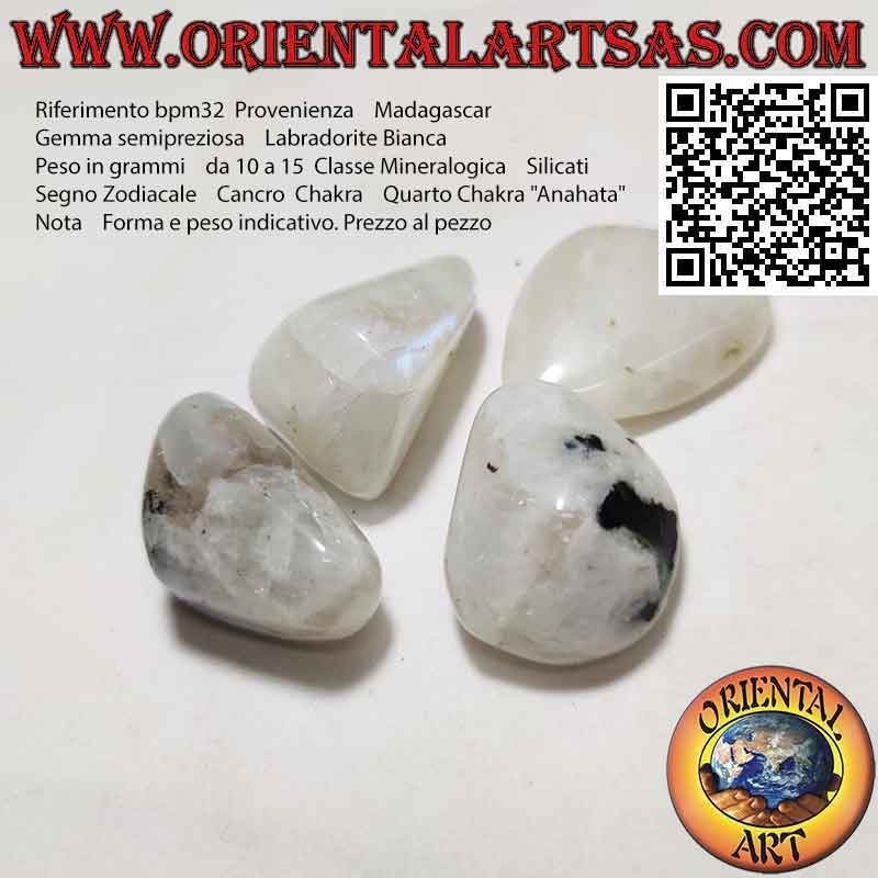 Tumbled white labradorite (small)