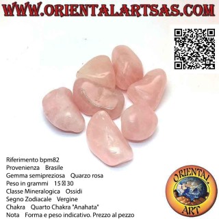 Quarzo rosa burattato (grande)