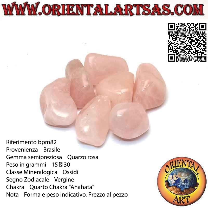 Quarzo rosa burattato (grande)