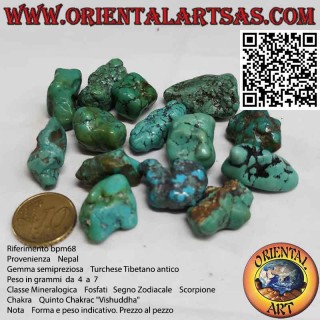 Turquoise tibétaine dégringolée