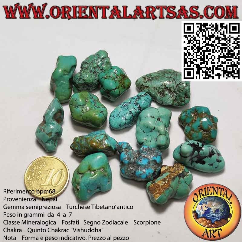 Turquoise tibétaine dégringolée