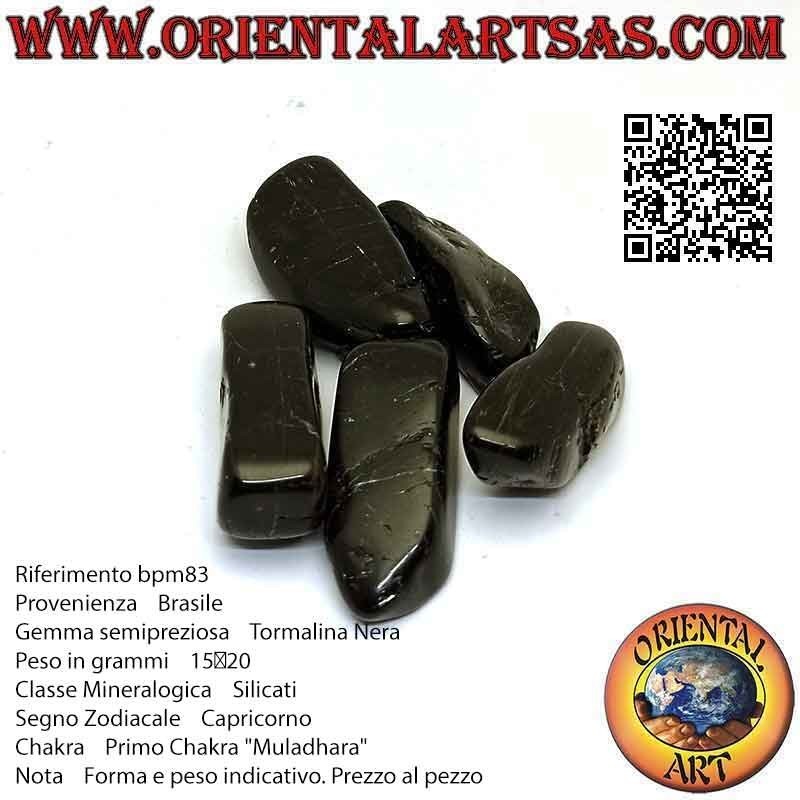 Tumbled black tourmaline (medium)