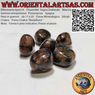 Tumbled chiastolite