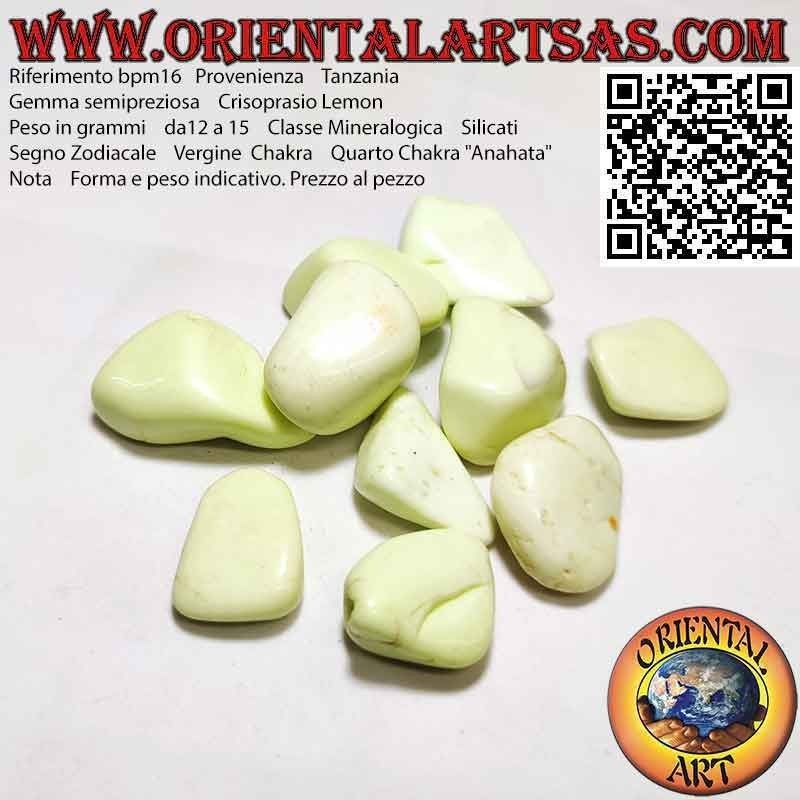 Tumbled Zitronen-Chrysopras