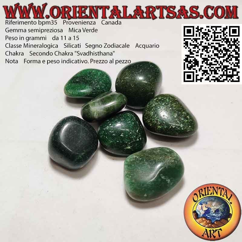 Tumbled Green Mica