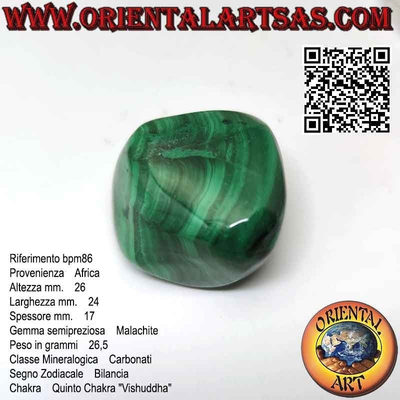 Large tumbled malachite (26.5 g)