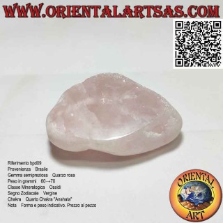 Oeuf d'Ema en Quartz Rose, "Pierre de Voyant" (60 g)