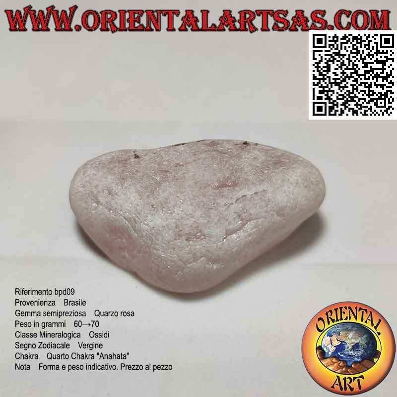 Huevo Ema de Cuarzo Rosa, "Piedra de Vidente" (60 g)