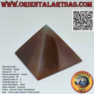 50mm x 50mm Karneol Pyramide