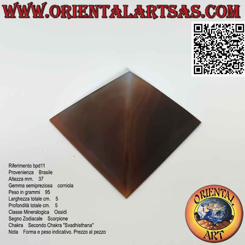 50mm x 50mm Karneol Pyramide