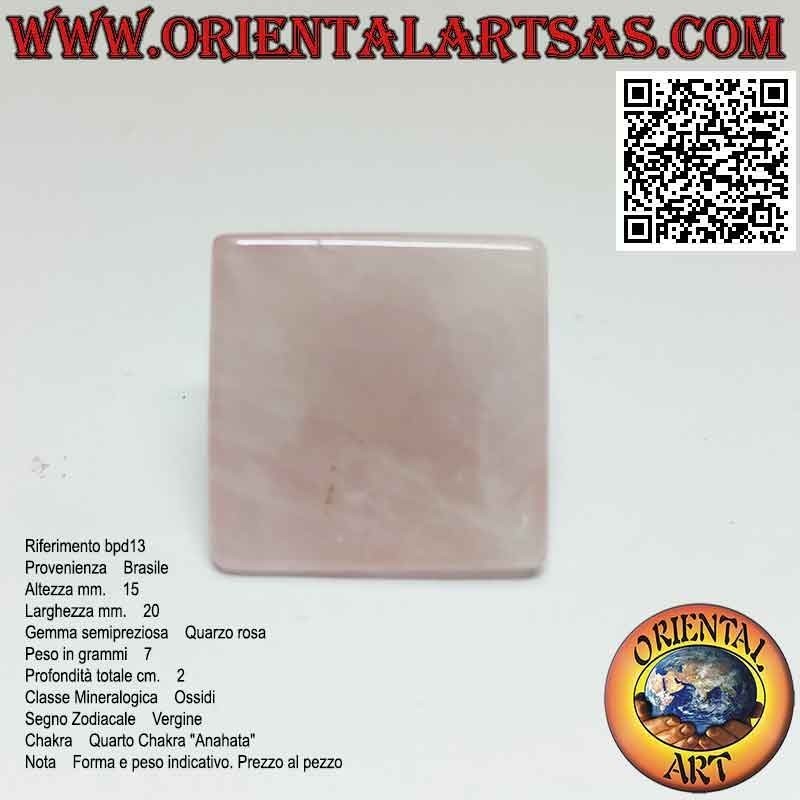 20mm x 20mm Rose Quartz Pyramid