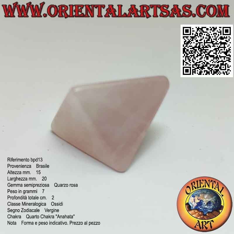 Pyramide de Quartz Rose 20mm x 20mm