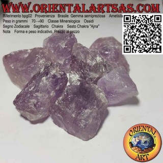 Roher Amethyst (Brasilien), 70 g → 90 g