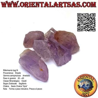 Roher Amethyst (Brasilien), 8 g → 15 g