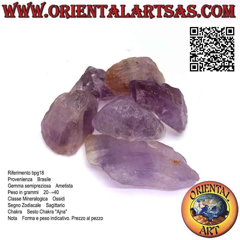 Ametista grezza (Brasile), 8 g→ 15 g