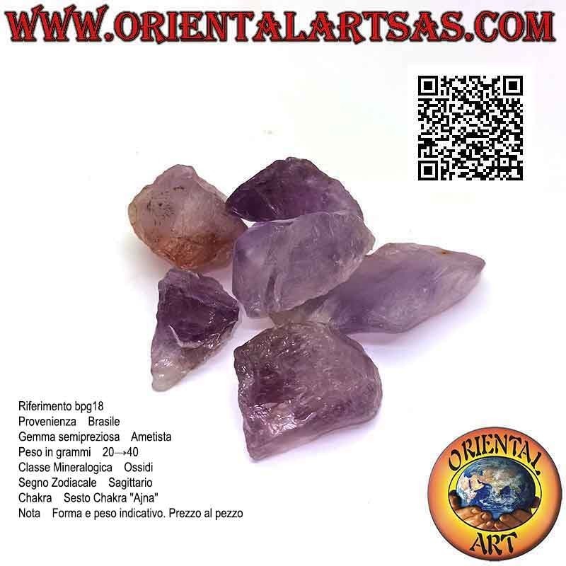 Raw amethyst (Brazil), 8 g → 15 g