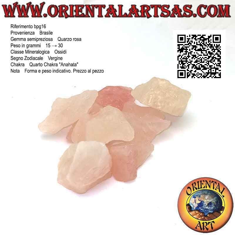 Quartz Rose Brut (15 g → 30 g)