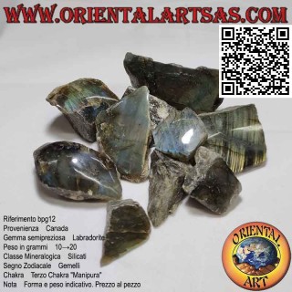 Raw Labradorite (10 g → 20 g)