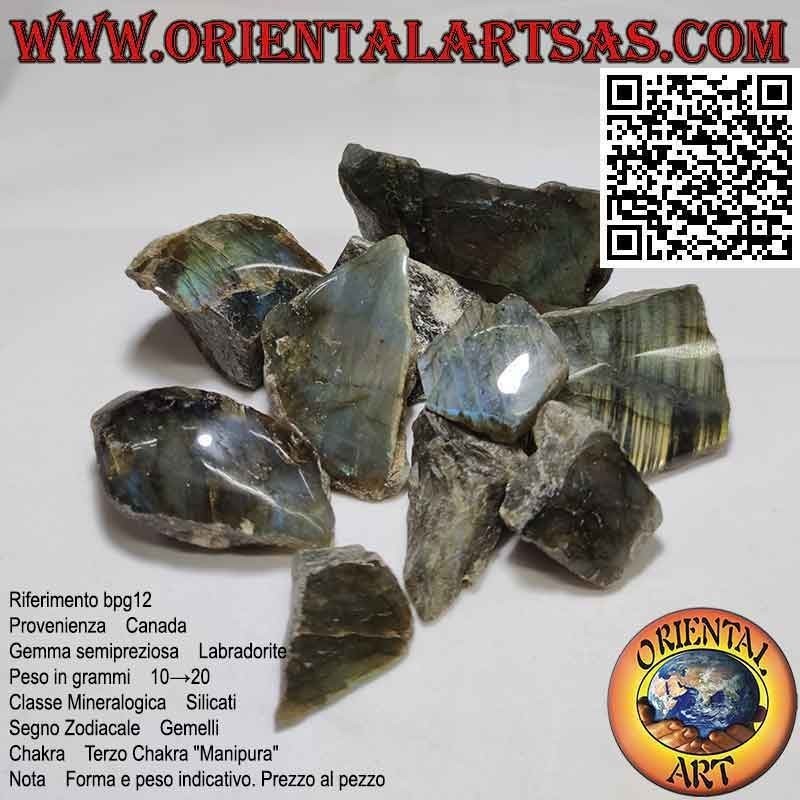 Raw Labradorite (10 g → 20 g)