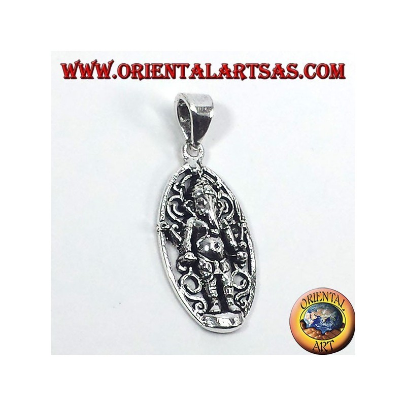 pendentif en argent, Ganesh debout