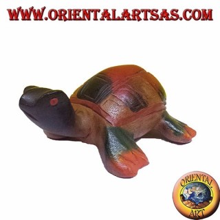 La tortuga de mar, madera de teca pequeña