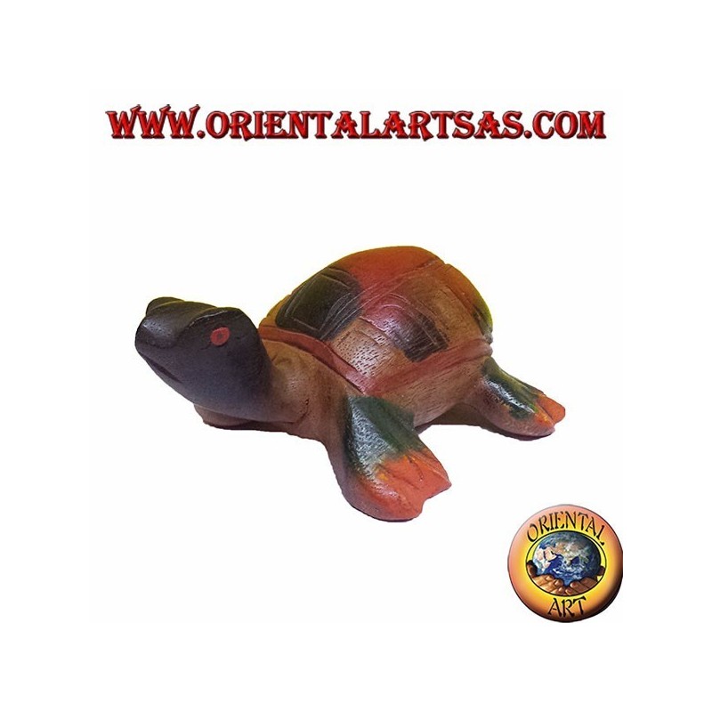 La tortuga de mar, madera de teca pequeña