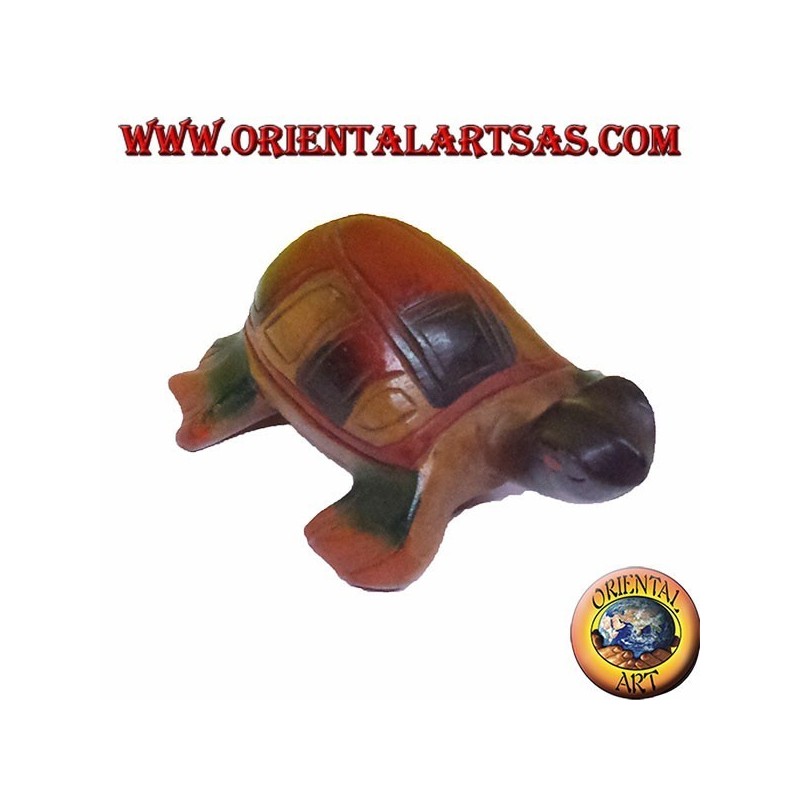 La tortuga de mar, madera de teca pequeña