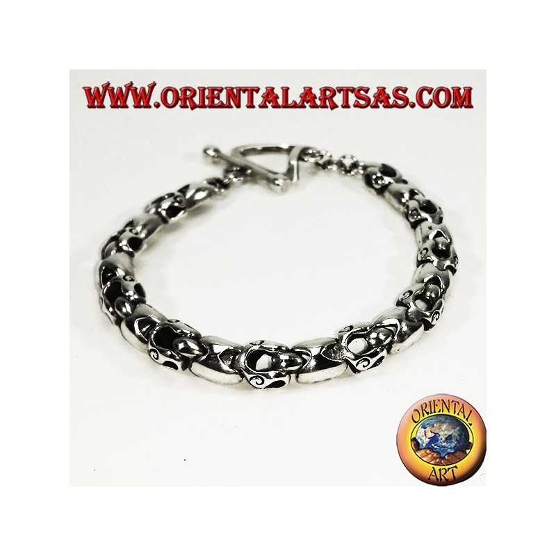 Bracciale  in argento a snodo
