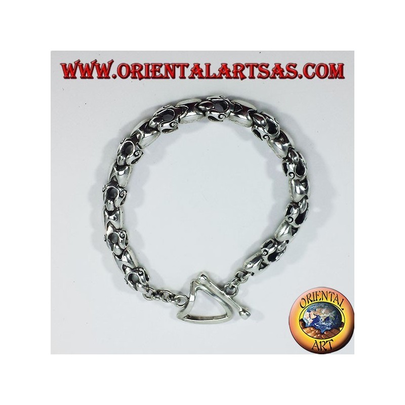 pulsera de plata articulado