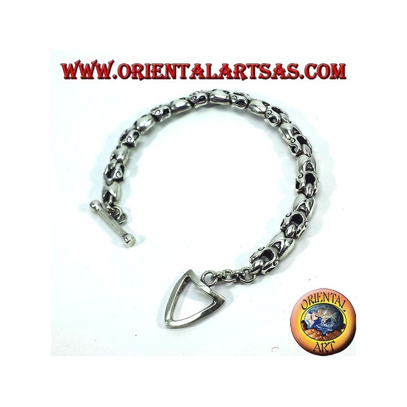 Bracelet argent articulé