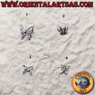Mini silver earring, the butterfly (various types)