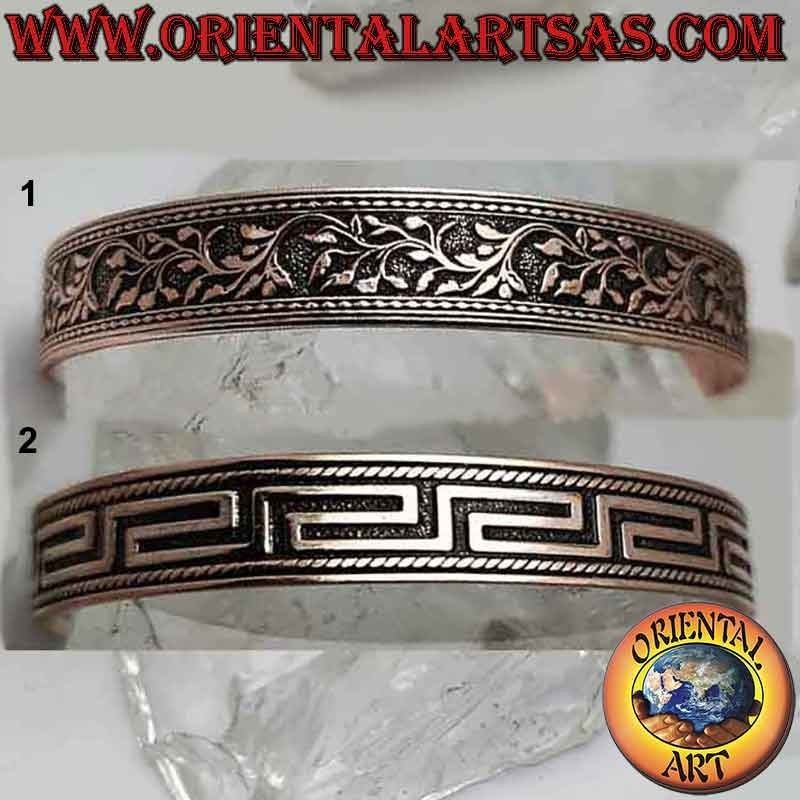 Bracciale della salute in puro rame con decoro